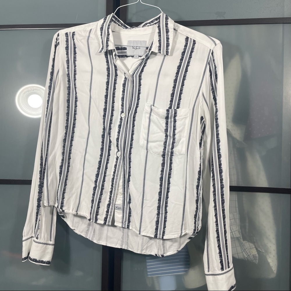 Rails Blue Striped Button Up. Size S - image 1